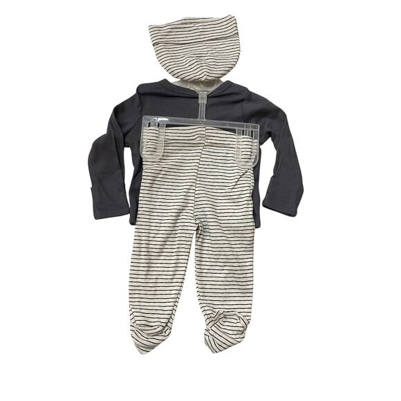 Gerber Baby Bundle 0-3 mo. Outfit and 3 Snap Tees Party Pooper Dinosaurs - Picture 6 of 7